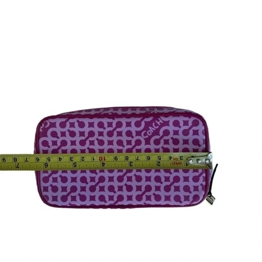 Coach purple c zipper case rare amazing